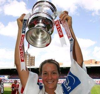 Casey Stoney won the Women's FA Cup with Charlton in 2005