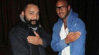 Dieudonne M'bala M'bala and Nicolas Anelka