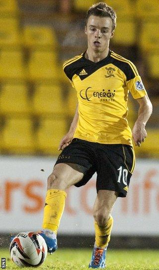 Livingston midfielder Stefan Scougall