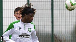 Celtic striker Mohamed Bangura