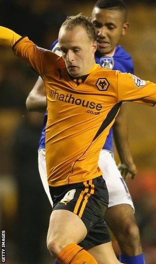 Leigh Griffiths in action for Wolves