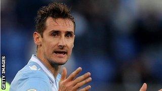 Lazio forward Miroslav Klose