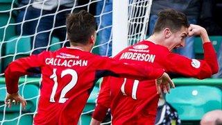 Raith Rovers players celebrating