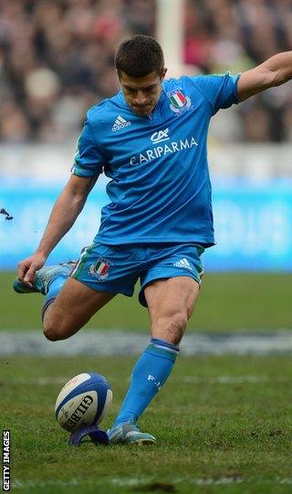 Italy fly-half Tommaso Allan