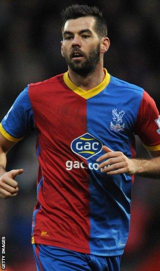 Crystal Palace midfielder Joe Ledley