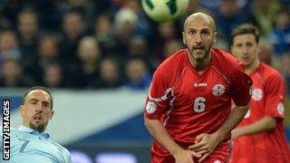 Georgia's Zurab Khizanishvili played in Scotland for Dundee and Rangers