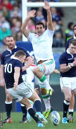 Duncan Weir's drop goal clinched victory for the Scots