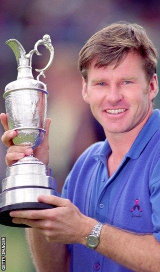 Six-time major champion Sir Nick Faldo