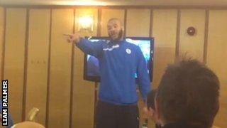 Zigazig-Ha: Onyewu performs 'Wannabe' for his Wednesday team-mates