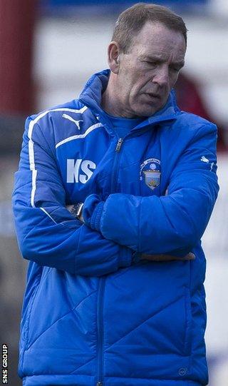 Morton manager Kenny Shiels