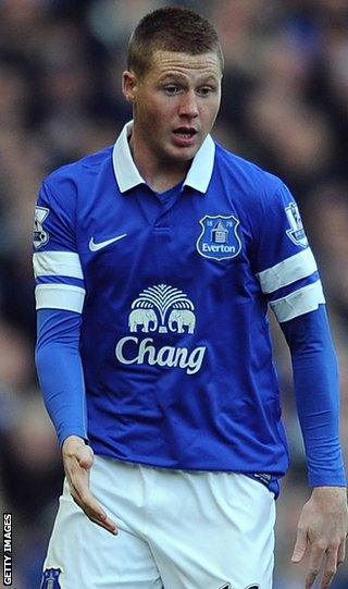 Everton midfielder James McCarthy