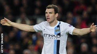 Manchester City striker Edin Dzeko is a target for Inter Milan