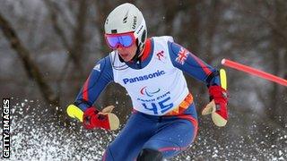 GB standing skier James Whitley