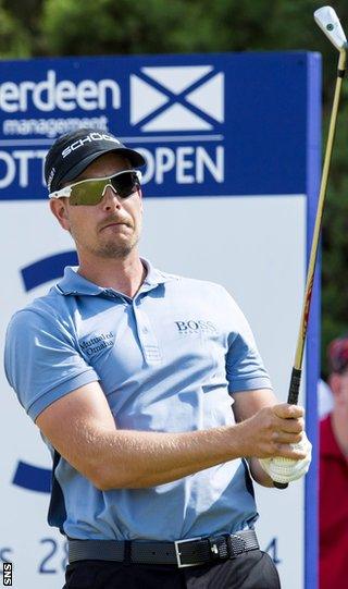 Henrik Stenson at the Scottish Open