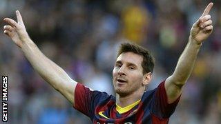 Barcelona forward Lionel Messi