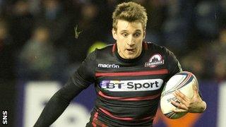 Edinburgh full-back Tom Brown