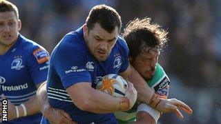 Cian Healy scored one of Leinster's first-half tries