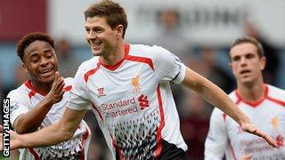 Liverpool midfielder Steven Gerrard