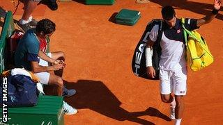 Roger Federer and Novak Djokovic