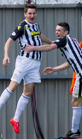 Kenny McLean (left) put St Mirren ahead after 13 seconds