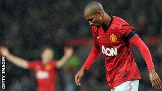 Manchester United's Ashley Young