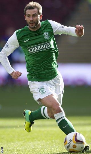 Hibernian midfielder Kevin Thomson