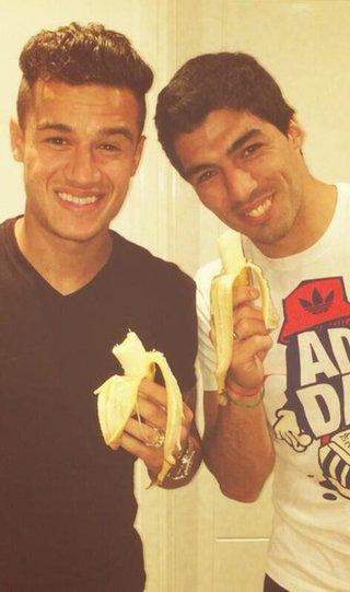 Philipe Coutinho and Luis Suarez