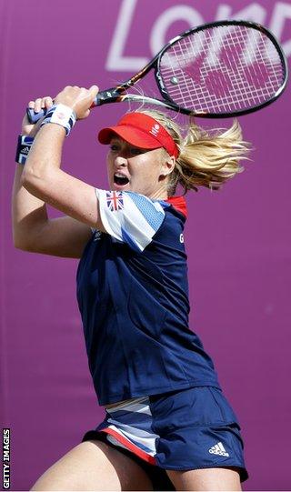 Elena Baltacha at the London Olympics