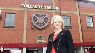 Hearts owner Ann Budge