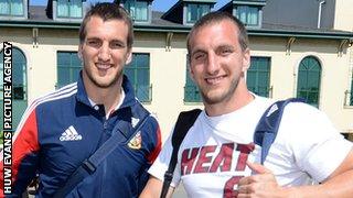 Sam Warburton and his twin brother Ben