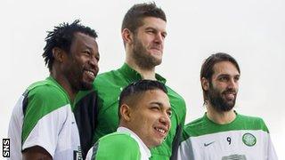 Efe Ambrose, Fraser Forster, Georgios Samaras and Emilio Izaguirre