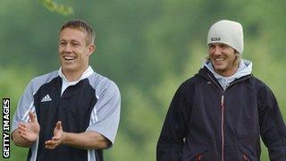 Jonny Wilkinson and David Beckham