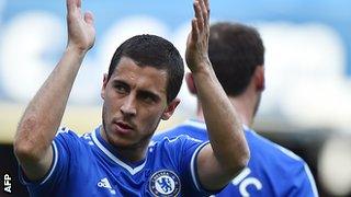 Eden Hazard has scored 23 goals in 69 Premier League appearances for Chelsea.