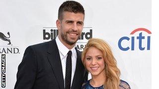 Gerard Pique and Shakira