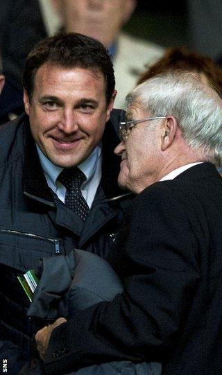 Malky Mackay talks to Celtic legend Bertie Auld