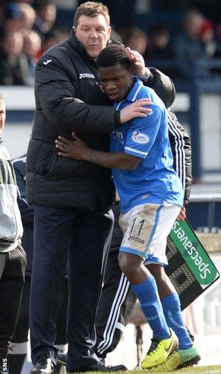 Tommy Wright and Nigel Hasselbaink