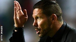 Atletico Madrid boss Diego Simeone led his side to the Spanish league title this season.