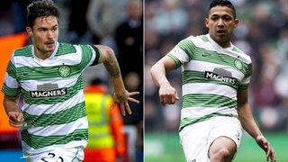 Celtic defenders Mikael Lustig and Emilio Izaguirre