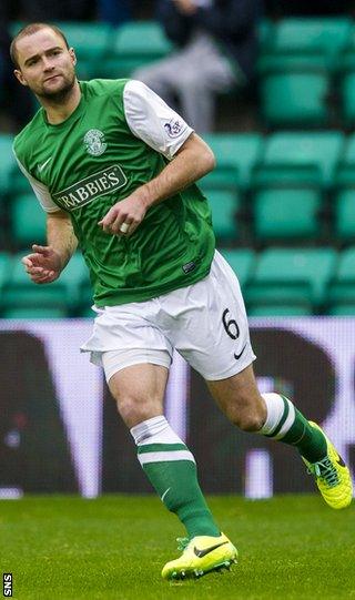 Hibernian captain James McPake