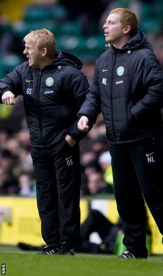 Former Celtic managers Gordon Strachan and Neil Lennon