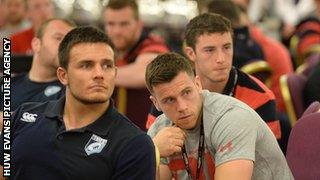 Players wait to see if they have made the Welsh squad