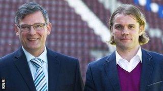 Hearts' new director of football Craig Levein and head coach Robbie Neilson