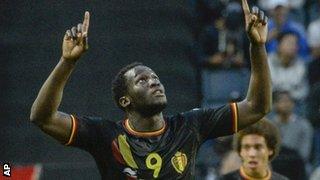 Romelu Lukaku of Belgium