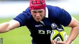 Grant Gilchrist captained the Scots for the first time