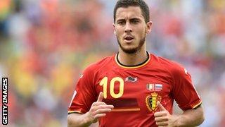 Chelsea's Belgian midfielder Eden Hazard