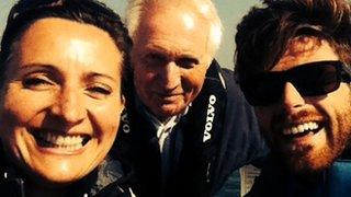 Rhona McLeod, David Dimbleby and Luke Patience