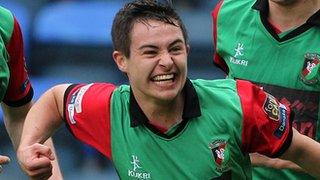 Jordan Stewart emerged as a star of the Glentoran team last season