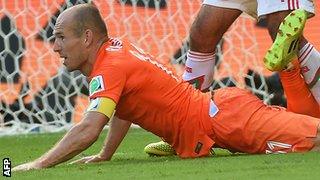 Arjen Robben of the Netherlands