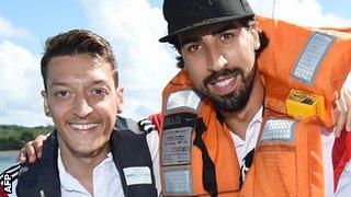 Mesut Ozil and Sami Khedira