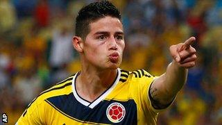 James Rodriguez of Colombia